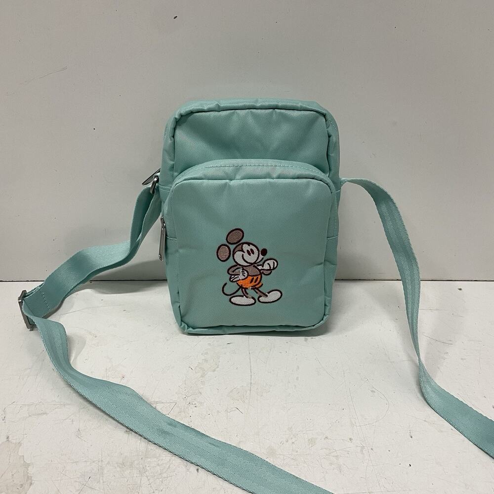 Disney Parks Mickey Mouse Genuine Mousewear Teal Crossbody Bag Small 8”